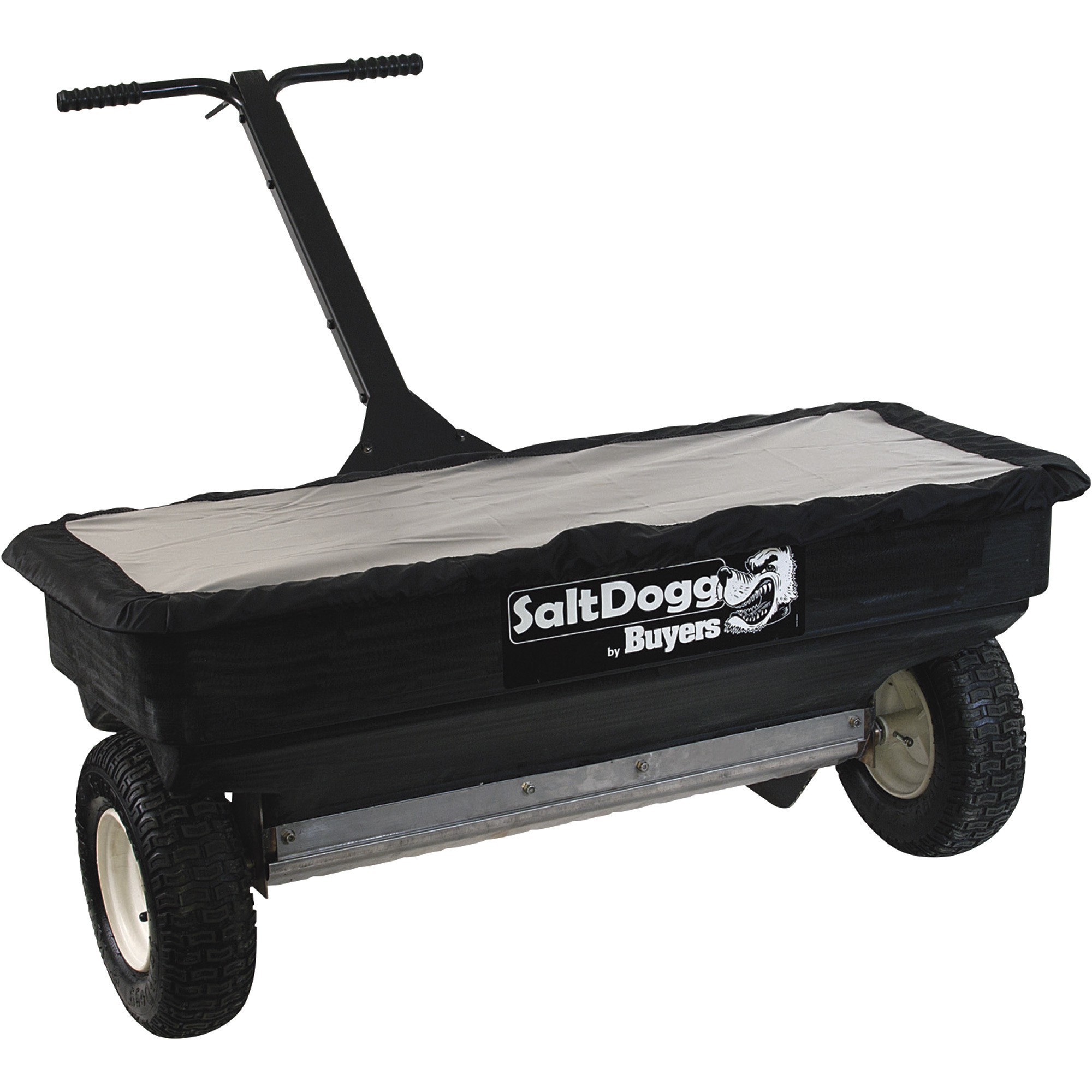 Buyers Salt Dogg, 2.5 Cu Ft Poly Drop Spreader, 44in. Profile for Coverage, Load Capacity 200 lb, Max. Spread Width 2.5 ft, Model# WB400